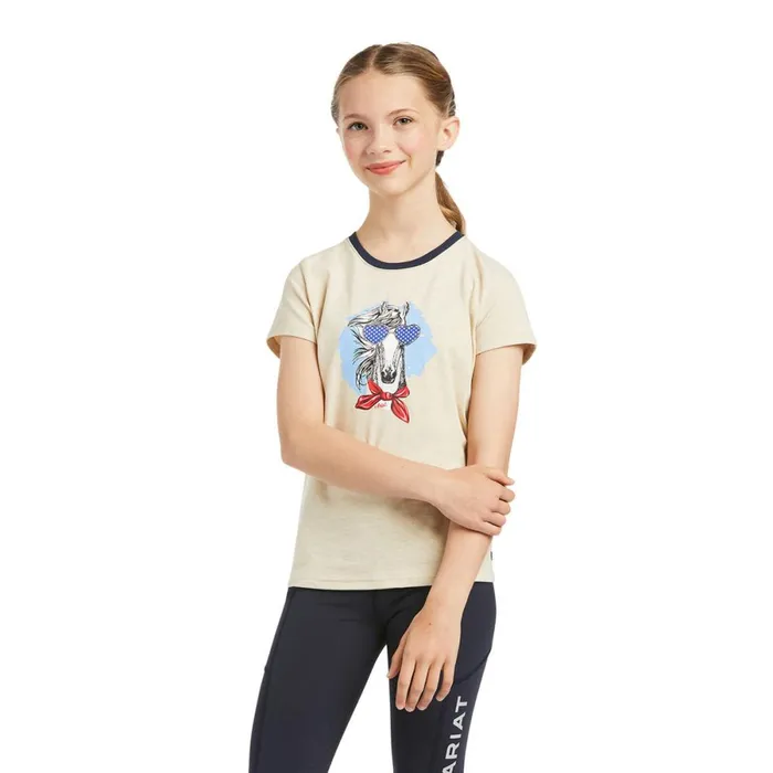 Fabulous TShirt Oatmeal Heather Kids Ariat English Riding Clothing