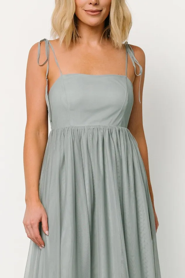 Fiona Tulle Maxi Dress Eucalyptus Women Baltic Born Tulle Styles Fiona Tulle Maxi Dress Eucalyptus Women Baltic Born Tulle Styles
