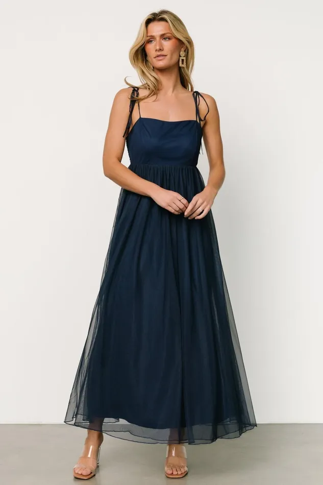 Fiona Tulle Maxi Dress Midnight Blue Women Baltic Born Tulle Styles Fiona Tulle Maxi Dress Midnight Blue Women Baltic Born Tulle Styles