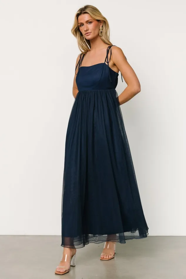Fiona Tulle Maxi Dress Midnight Blue Women Baltic Born Tulle Styles Fiona Tulle Maxi Dress Midnight Blue Women Baltic Born Tulle Styles