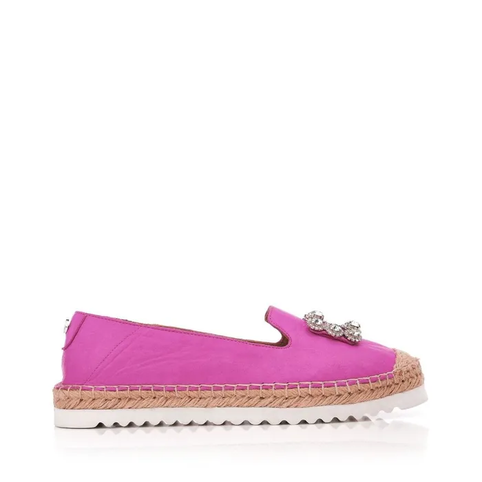 Flat And Ballerina Shoes Women Moda In Pelle Fairmont Pink Leather
