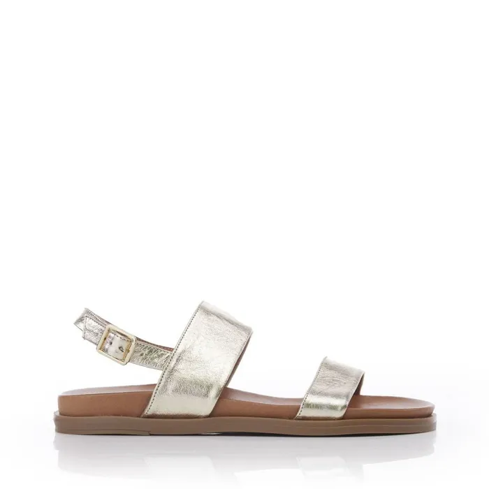 Flatform Sandals Women Moda In Pelle Bsoleful BJune Gold Leather