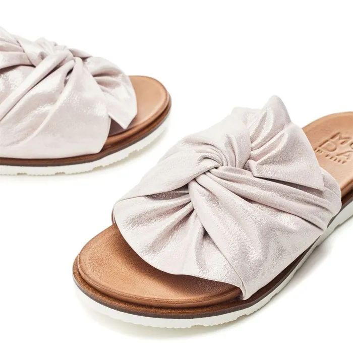 Flatform Sandals Women Moda In Pelle Jemini Rose Gold Leather