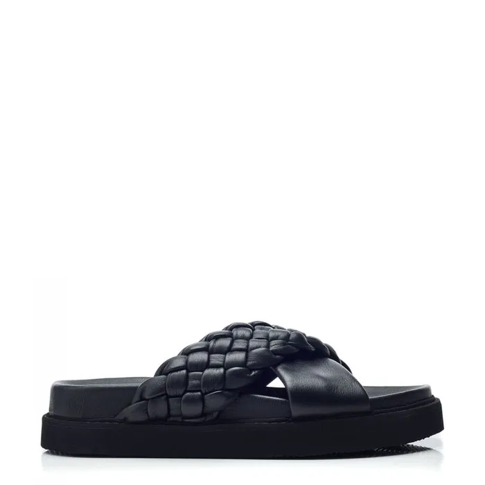 Flatform Sandals Women Moda In Pelle Shoon Sh Aimee Black Leather Flatform Sandals Women Moda In Pelle Shoon Sh Aimee Black Leather