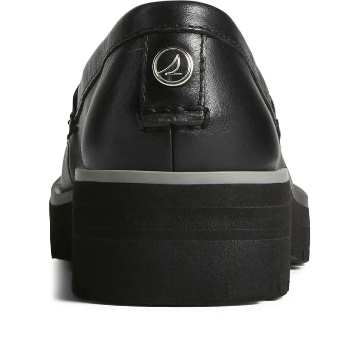 Flats and Loafers Women Sperry Lug Penny Loafer Black Flats and Loafers Women Sperry Lug Penny Loafer Black
