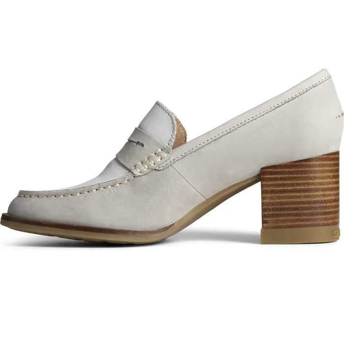 Flats and Loafers Women Sperry Seaport Penny Heel Loafer Grey Flats and Loafers Women Sperry Seaport Penny Heel Loafer Grey