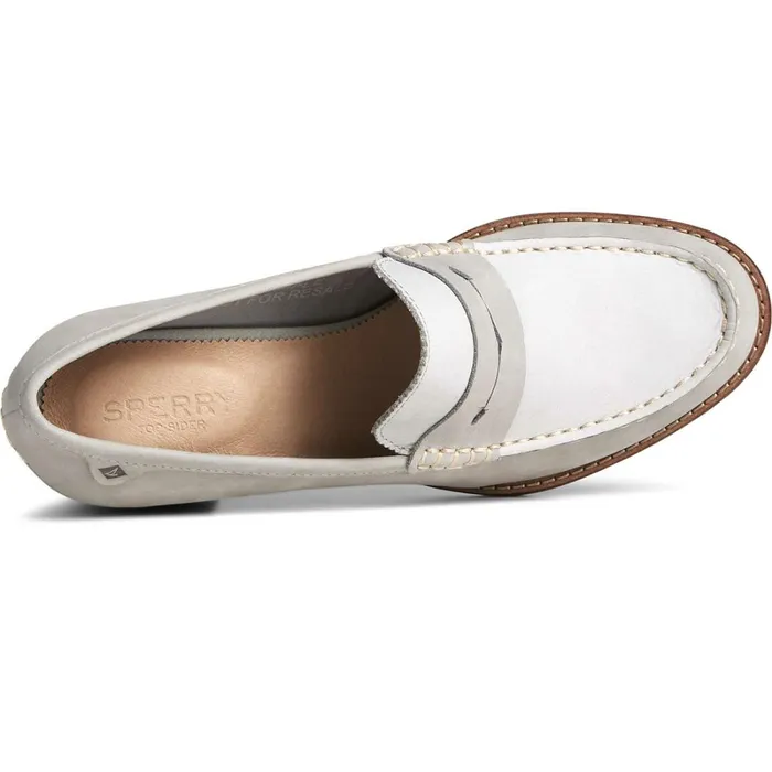 Flats and Loafers Women Sperry Seaport Penny Heel Loafer Grey Flats and Loafers Women Sperry Seaport Penny Heel Loafer Grey