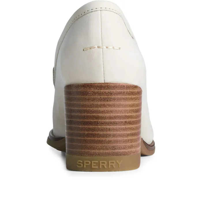 Flats and Loafers Women Sperry Seaport Penny Heel Loafer Ivory Flats and Loafers Women Sperry Seaport Penny Heel Loafer Ivory