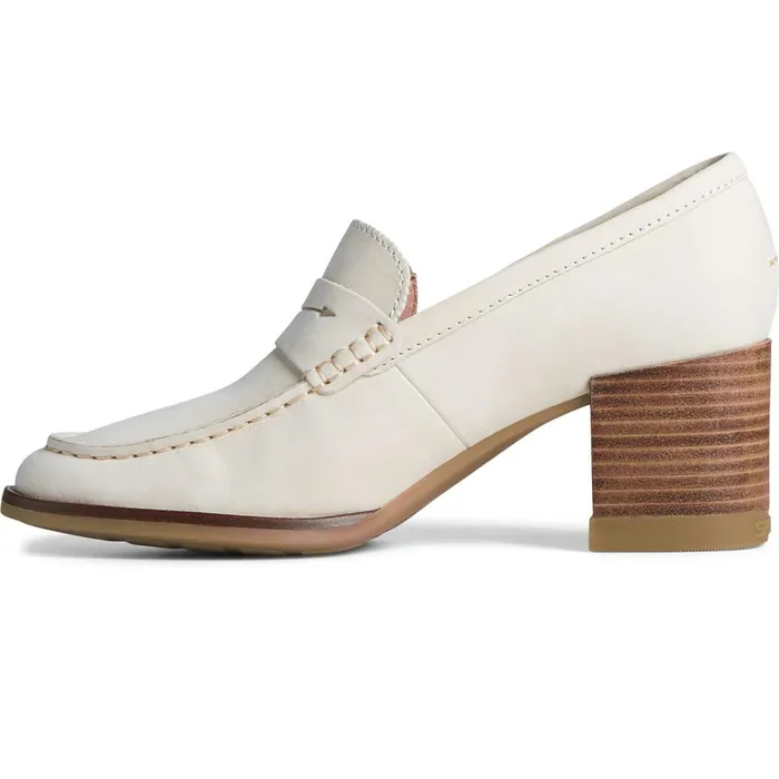 Flats and Loafers Women Sperry Seaport Penny Heel Loafer Ivory Flats and Loafers Women Sperry Seaport Penny Heel Loafer Ivory