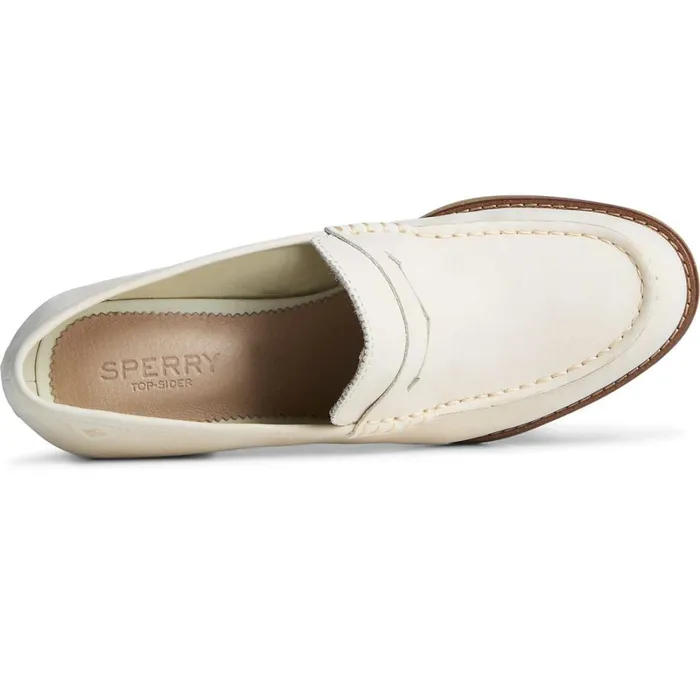 Flats and Loafers Women Sperry Seaport Penny Heel Loafer Ivory Flats and Loafers Women Sperry Seaport Penny Heel Loafer Ivory