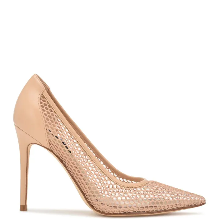 Flings Mesh Pumps Light Pink Women Nine West Pumps