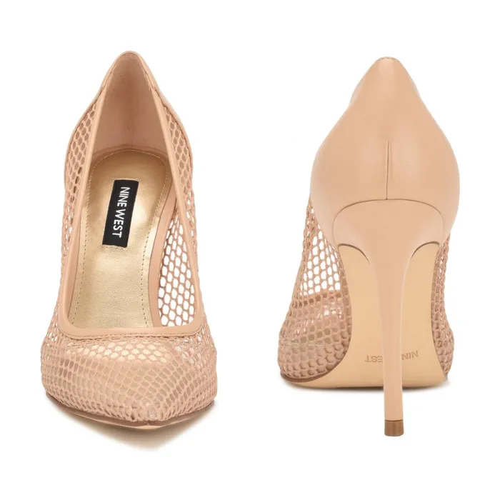 Flings Mesh Pumps Light Pink Women Nine West Pumps Flings Mesh Pumps Light Pink Women Nine West Pumps