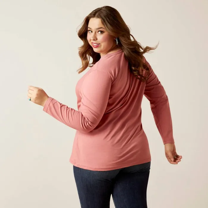 Flora Tee Dusty Rose Women Ariat TShirts and Tops Flora Tee Dusty Rose Women Ariat TShirts and Tops