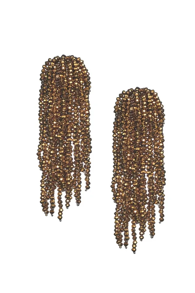 Fountain Earrings 8211 Metallic Faceted Beads Women Sachin and Babi Earrings Fountain Earrings 8211 Metallic Faceted Beads Women Sachin and Babi Earrings