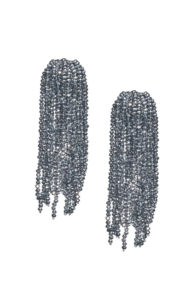 Fountain Earrings 8211 Metallic Faceted Beads Women Sachin and Babi Earrings Fountain Earrings 8211 Metallic Faceted Beads Women Sachin and Babi Earrings