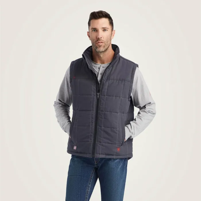 FR Crius Insulated Vest Iron Grey Men Ariat Workwear