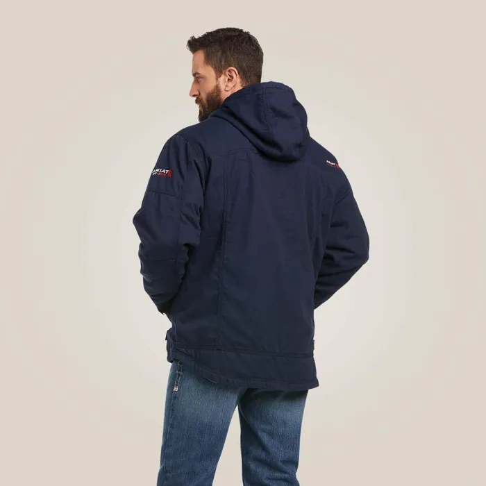 FR DuraLight Stretch Canvas Jacket Navy Men Ariat Workwear FR DuraLight Stretch Canvas Jacket Navy Men Ariat Workwear
