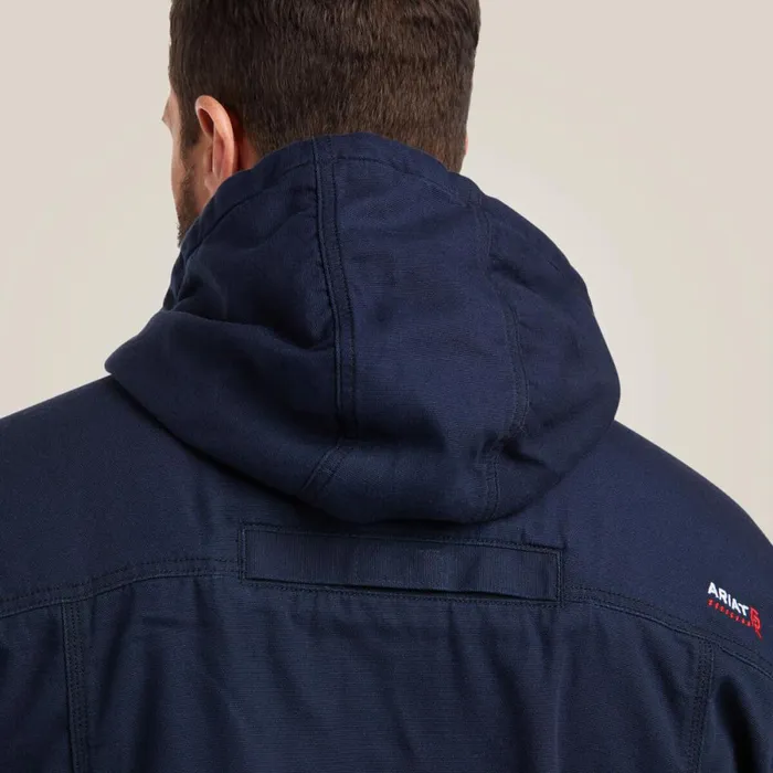 FR DuraLight Stretch Canvas Jacket Navy Men Ariat Workwear FR DuraLight Stretch Canvas Jacket Navy Men Ariat Workwear
