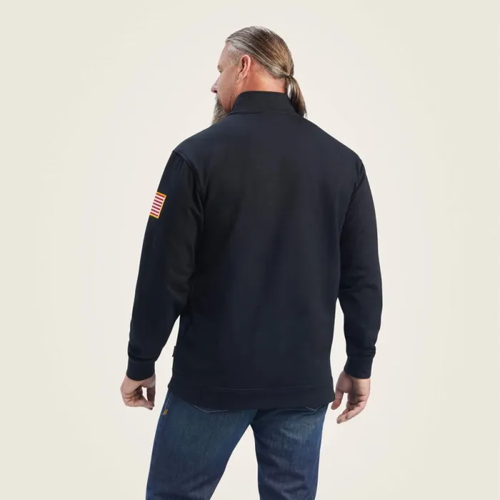FR Durastrech Fleece 12 Zip Job Shirt Black Men Ariat Sweatshirts and Hoodies FR Durastrech Fleece 12 Zip Job Shirt Black Men Ariat Sweatshirts and Hoodies
