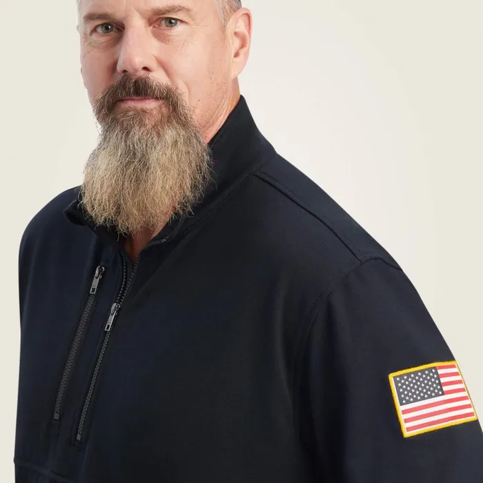FR Durastrech Fleece 12 Zip Job Shirt Black Men Ariat Sweatshirts and Hoodies FR Durastrech Fleece 12 Zip Job Shirt Black Men Ariat Sweatshirts and Hoodies