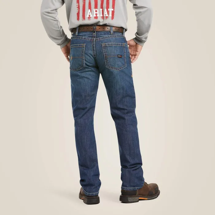FR M5 Straight Basic Stackable Straight Leg Jean Clay Men Ariat Workwear FR M5 Straight Basic Stackable Straight Leg Jean Clay Men Ariat Workwear