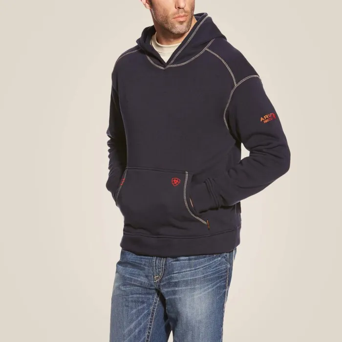 FR Polartec Hoodie Navy Men Ariat Sweatshirts and Hoodies