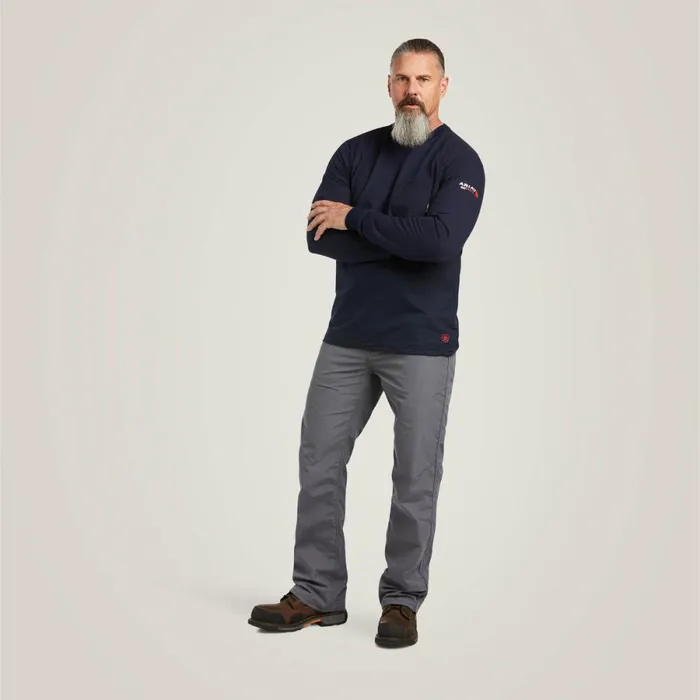 FR Stretch Logo TShirt Navyusa Men Ariat TShirts and Polos FR Stretch Logo TShirt Navyusa Men Ariat TShirts and Polos