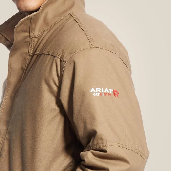 FR Workhorse Insulated Jacket Field Khaki Men Ariat Workwear FR Workhorse Insulated Jacket Field Khaki Men Ariat Workwear