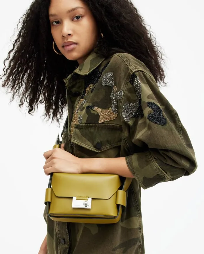 Frankie 3In1 Leather Bag Sap Green Women AllSaints Handbags and Wallets