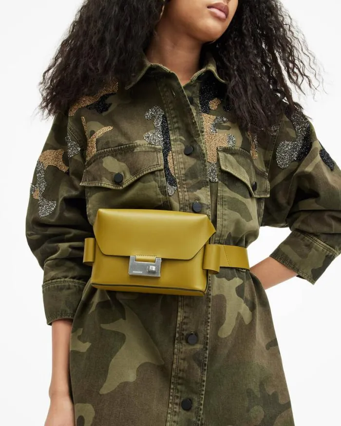 Frankie 3In1 Leather Bag Sap Green Women AllSaints Handbags and Wallets