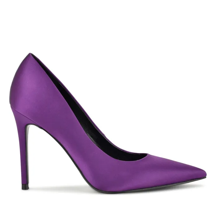 Fresh Pointy Toe Pumps Medium Purple Women Nine West Pumps