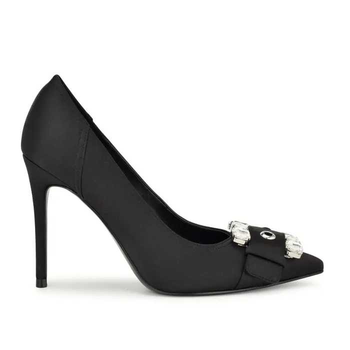Fulu Embellished Dress Pumps Black Women Nine West Pumps
