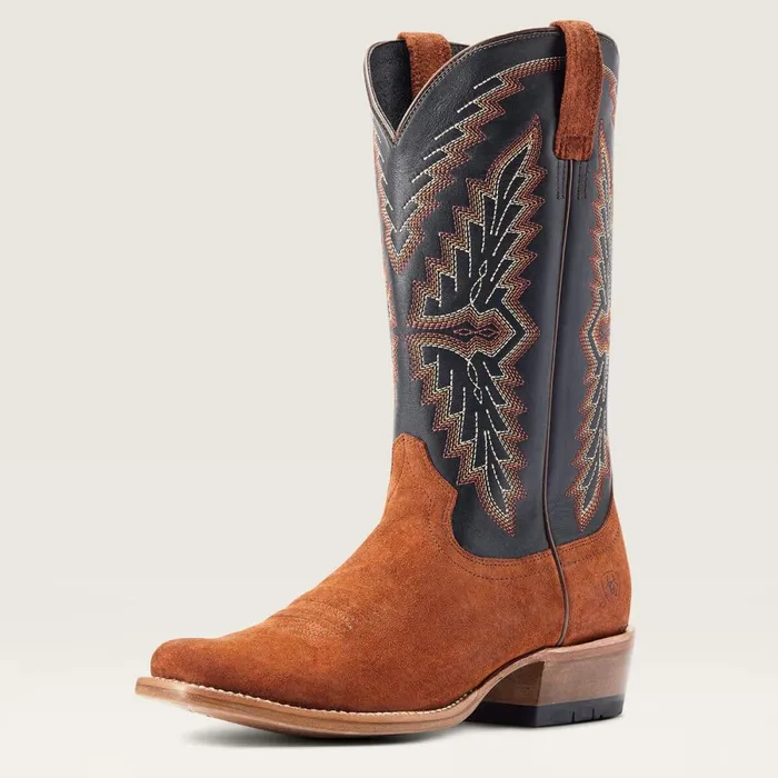 Futurity Showman Western Boot Dark Copper Roughout Men Ariat Western Boots
