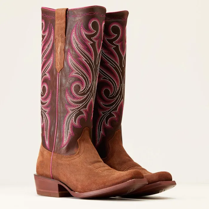 Futurity Starlight StretchFit Western Boot Terracotta Roughout Women Ariat Western Boots Futurity Starlight StretchFit Western Boot Terracotta Roughout Women Ariat Western Boots