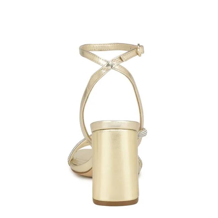 Gaden Ankle Strap Sandals Platino Women Nine West Dress Gaden Ankle Strap Sandals Platino Women Nine West Dress