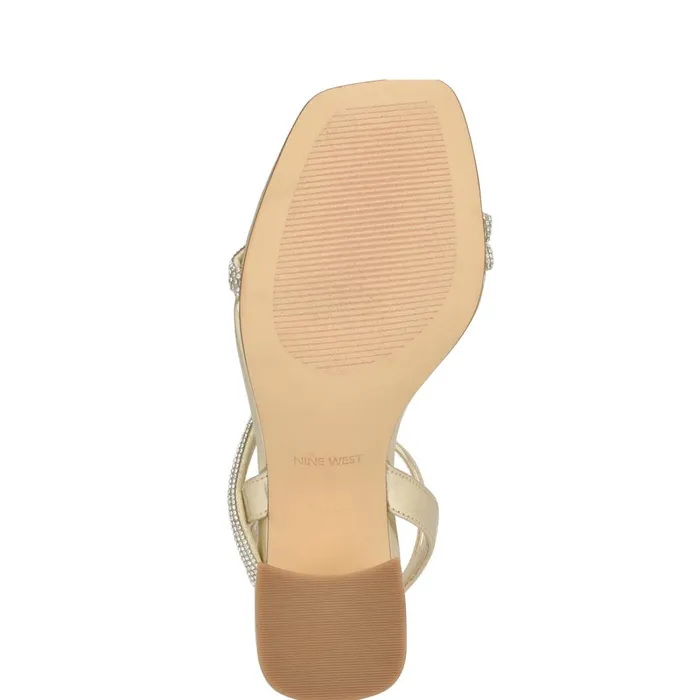 Gaden Ankle Strap Sandals Platino Women Nine West Dress Gaden Ankle Strap Sandals Platino Women Nine West Dress