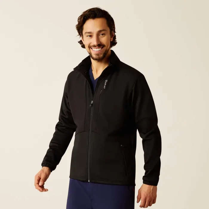 Galen Fleece Scrub Jacket Black Men Ariat Scrubs