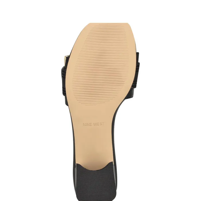 Garta Buckle Slide Sandals Black Women Nine West Dress Garta Buckle Slide Sandals Black Women Nine West Dress
