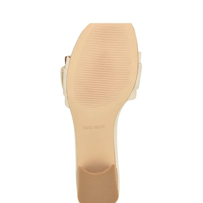 Garta Buckle Slide Sandals Chic Cream Women Nine West Dress Garta Buckle Slide Sandals Chic Cream Women Nine West Dress