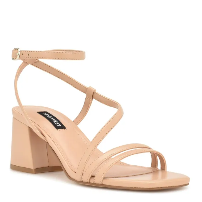 Georga Block Heel Sandals Warm Blush Women Nine West Sandals Georga Block Heel Sandals Warm Blush Women Nine West Sandals
