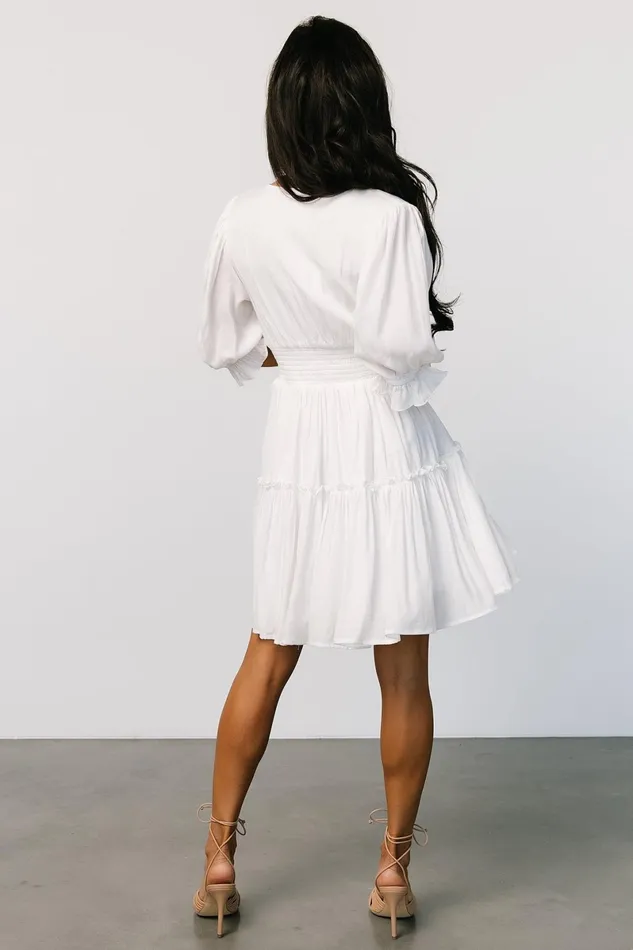 Gisela Short Dress Off White Women Baltic Born Short Dresses Gisela Short Dress Off White Women Baltic Born Short Dresses