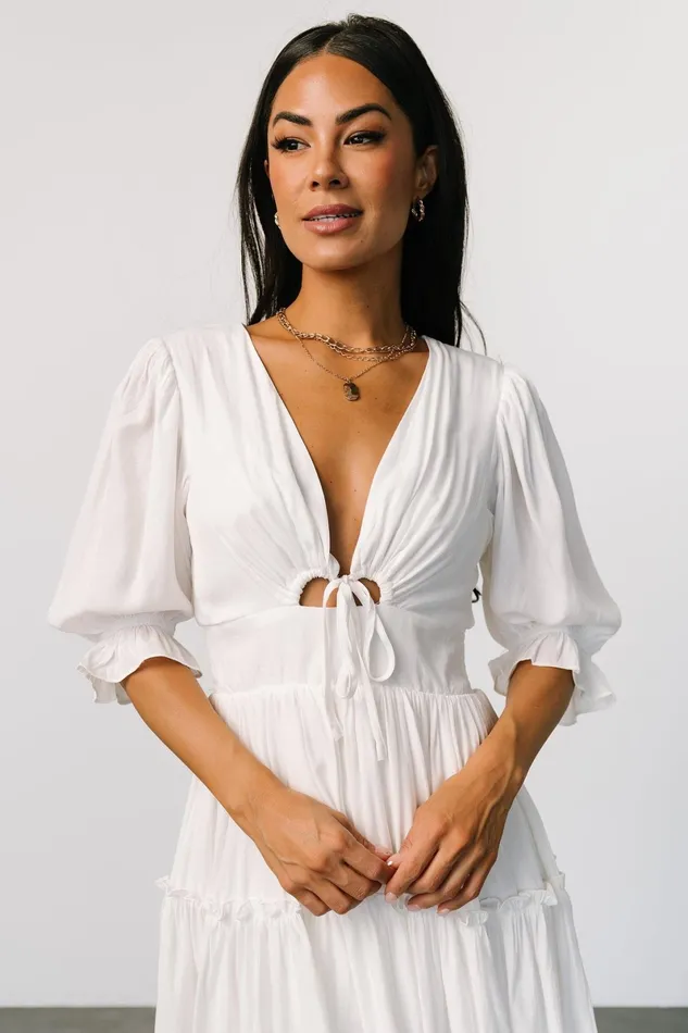Gisela Short Dress Off White Women Baltic Born Short Dresses Gisela Short Dress Off White Women Baltic Born Short Dresses