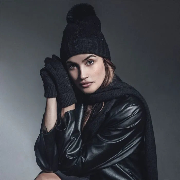 Gloves Women Moda In Pelle Praticioglove Black Textile Gloves Women Moda In Pelle Praticioglove Black Textile