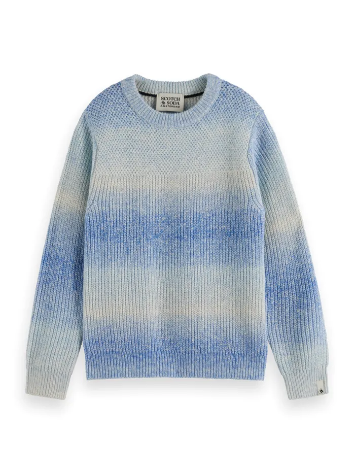 GRADIENT PULLOVER Fresh Blue Gradient Kids Scotch and Soda Knitwear