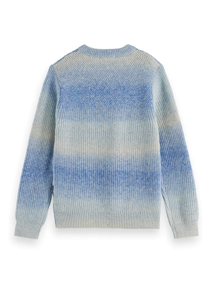 GRADIENT PULLOVER Fresh Blue Gradient Kids Scotch and Soda Knitwear