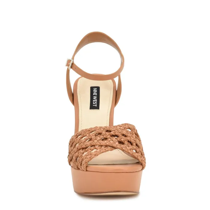 Grecia Platform Sandals Medium Natural Women Nine West High Heels Grecia Platform Sandals Medium Natural Women Nine West High Heels