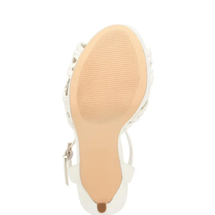 Grecia Platform Sandals White Women Nine West Heeled Grecia Platform Sandals White Women Nine West Heeled