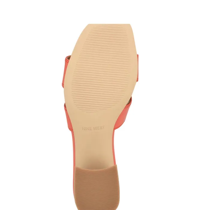 Griselda Block Heel Sandals Orange Women Nine West Heeled Griselda Block Heel Sandals Orange Women Nine West Heeled