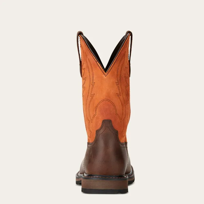 Groundbreaker Wide Square Toe Steel Toe Work Boot Brown Ember Men Ariat Work Boots Groundbreaker Wide Square Toe Steel Toe Work Boot Brown Ember Men Ariat Work Boots