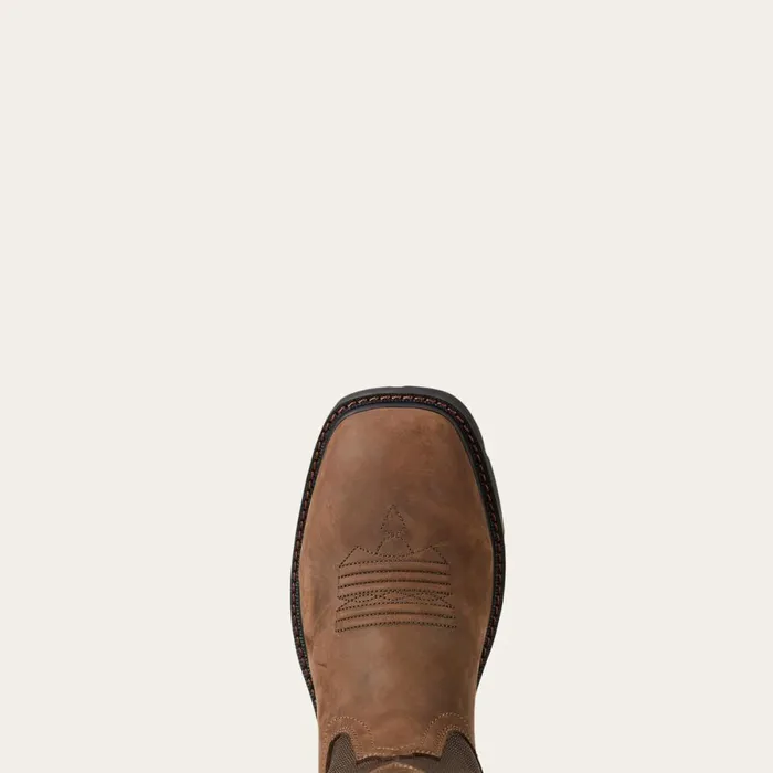 Groundbreaker Wide Square Toe Waterproof Steel Toe Work Boot Palm Brown Men Ariat Work Boots Groundbreaker Wide Square Toe Waterproof Steel Toe Work Boot Palm Brown Men Ariat Work Boots